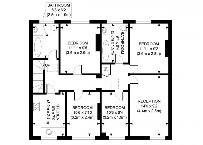 Top Floor Flat, 49-50 Kendal Street London W2 2BP 3