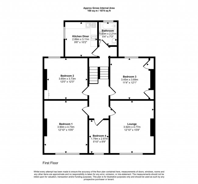 Flat 2, 91 Brigstock Road, Thornton Heath, Surrey    CR7 7JL 9