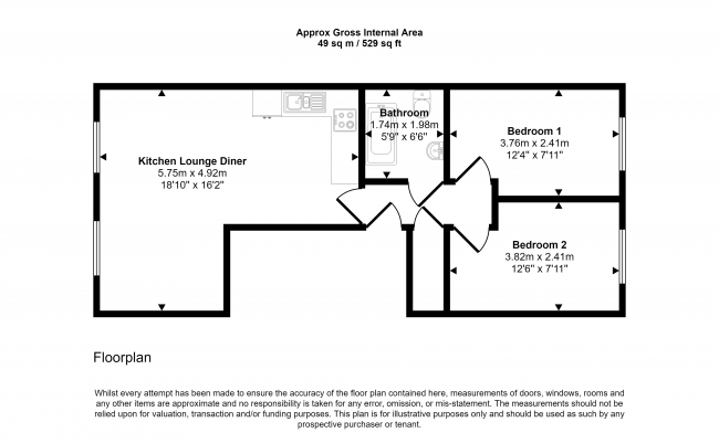 First Floor Flat, 5 Clayland's Place, London, SW8 1NL 8