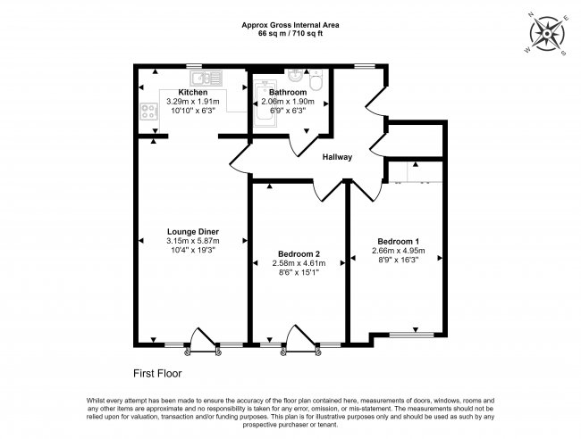 Flat 3 Sandpiper House, 7 Millward Drive, Bletchley, Milton Keynes, Buckinghamshire, MK2 2BW 9