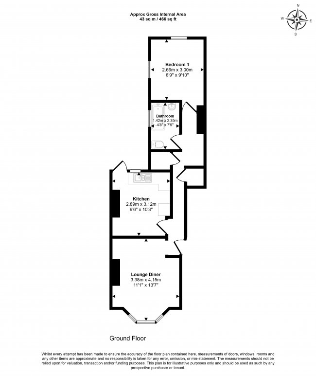 Flat A, 155 Antill Road, Tottenham Hale, London, N15 4BB 4