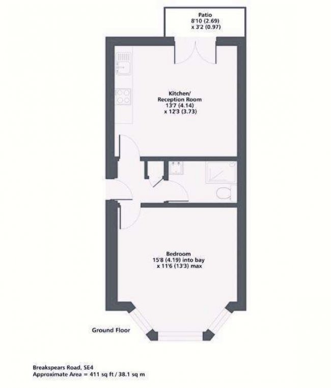 Flat B, 102 Breakspears Road, London SE4 1UD 1