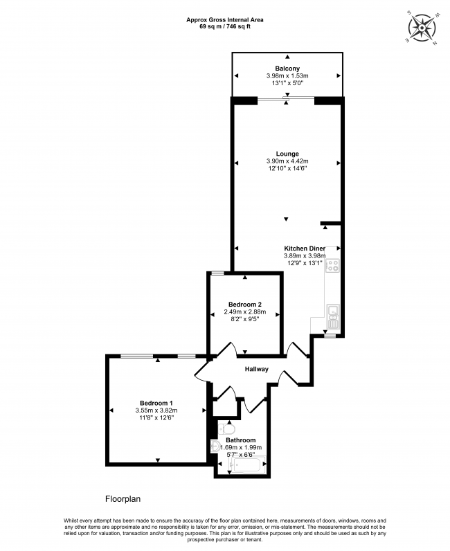 Flat 5, 68 Boston Road, Hanwell, London, W7 2ET 2