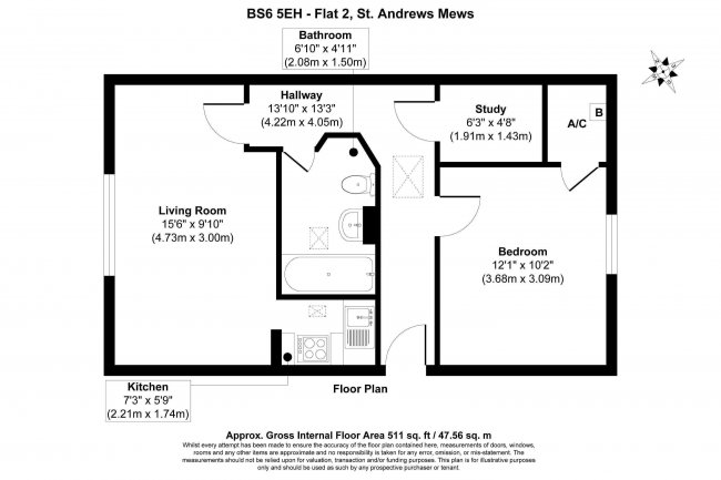 Flat 2, St. Andrews Mews, St. Andrews Road, Montpelier, Bristol, BS6 5EH 7