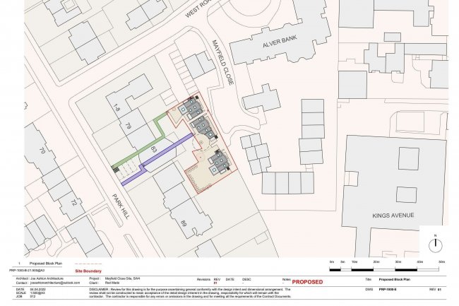 Land at Mayfield Close and to the rear of 83-87 Park Hill, Clapham, London, SW4 9NX 10