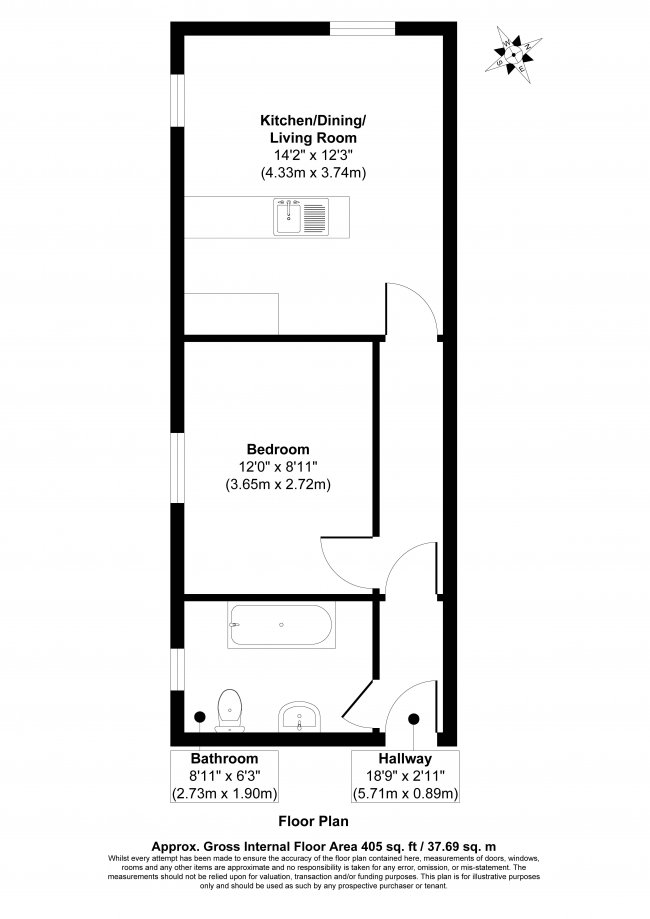 Flat 3, 7 St. Augustines Road, Bedford, Bedfordshire, MK40 2NB 5