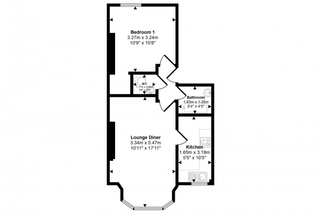 Flat B, 34 Callcott Road, Kilburn, London NW6 7EA 1