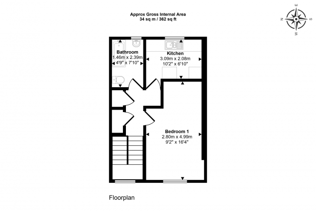 Flat D, 9 Newton Road, Westminster, London, W2 5JP 2