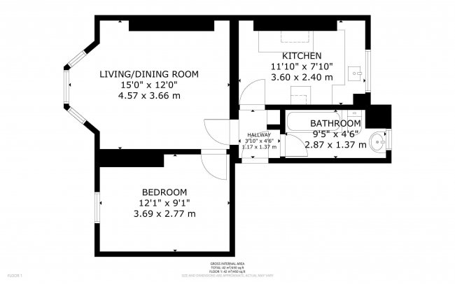 90 Kingsley Flats, Old Kent Road, Bermondsey, London, SE1 5UR 8