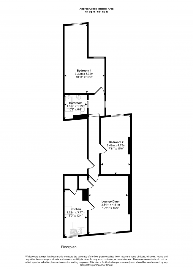 Flat B, 4 Leamington Road, Blackburn, Lancashire, BB2 6ER 5