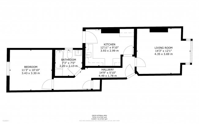 Ground Floor Flat, 59 Harley Road, Harlesden, London NW10 8BA 3