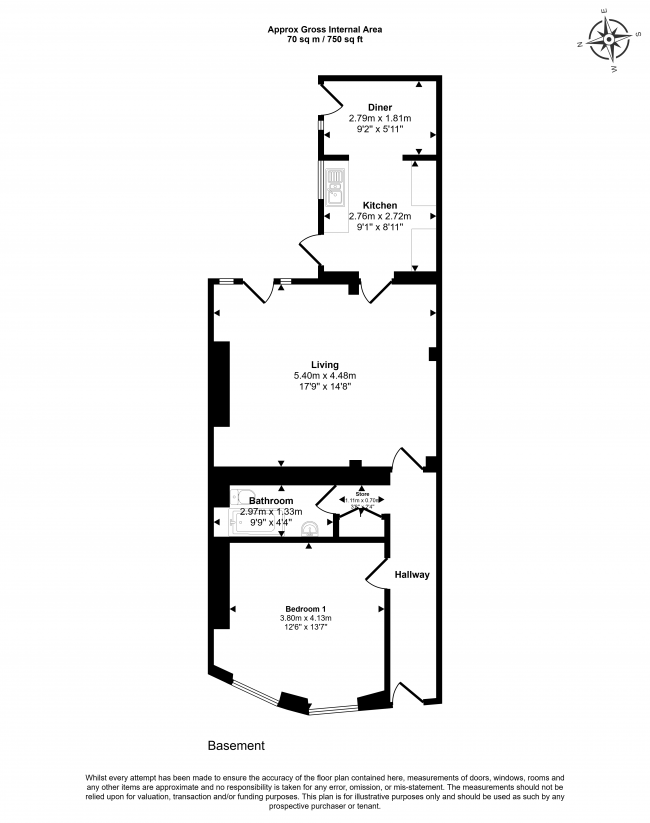 Basement Flat, 88 Lansdowne Place, Hove, BN3 1FH 9