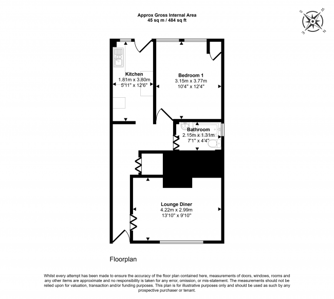 Flat 83 Rectory Road, 79-85 Rectory, Sittingbourne, Kent, ME10 4LB 10