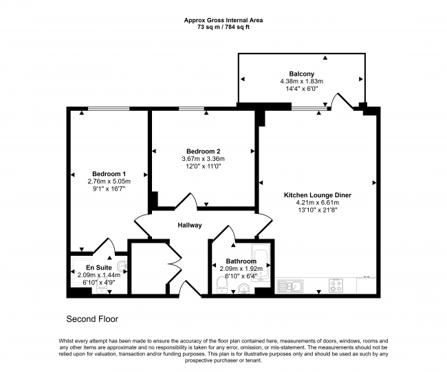 Flat 7, Denman House, 1 New Road, Feltham TW14 9AJ 1