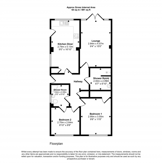 86 Long Catlis Road, Gillingham, Kent, ME8 9TA 70