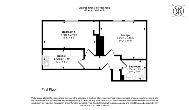 Flat 3, 65 Uttoxeter New Road, Derby, DE22 3NL 45