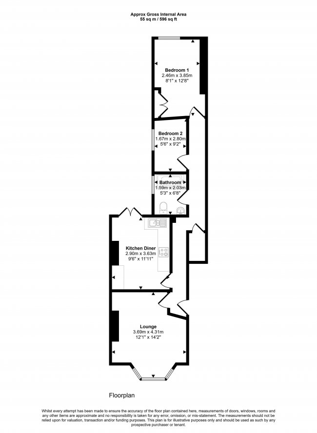 Flat 1, 25 Boswell Road, Thornton Heath, Surrey CR7 7RZ 77