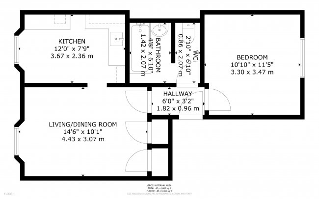 Flat D, 47 Gloucester Street, London, SW1V 2DB 5