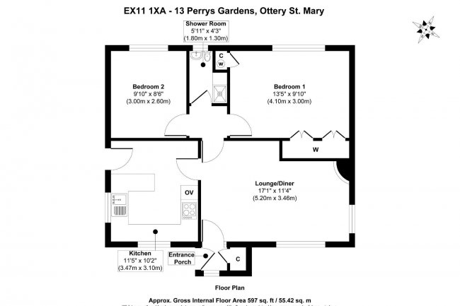 13 Perrys Gardens, West Hill, Ottery Saint Mary EX11 1XA 10