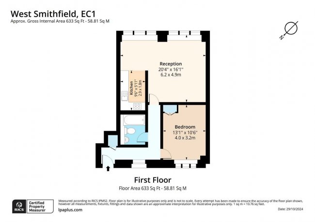 Flat 8, 11-12 West Smithfield, Clerkenwell, London, EC1A 9JR 9