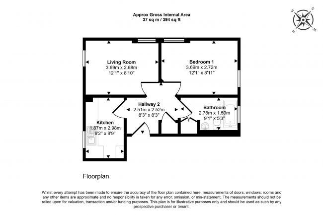 Flat 21, Bedford Court, Berridge Road, Nottingham NG7 6FQ 1