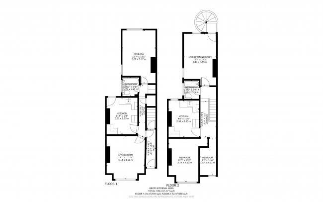 Ground Floor Flat and Flat A, 114 Midmoor Road, Balham, London, SW12 0ET 1