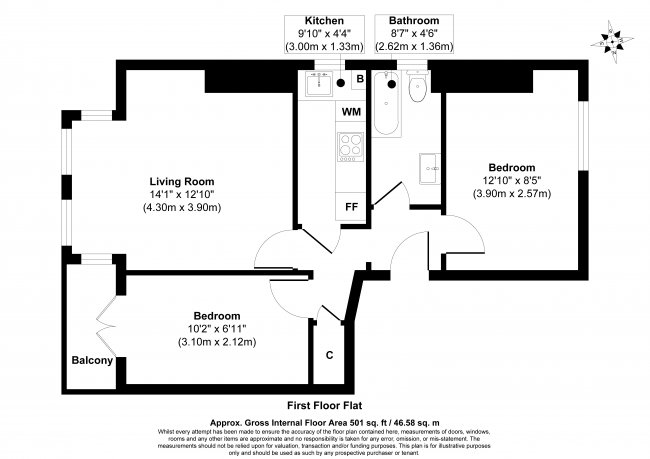 Flat 4, 34 Sackville Road, Hove BN3 3FB 1