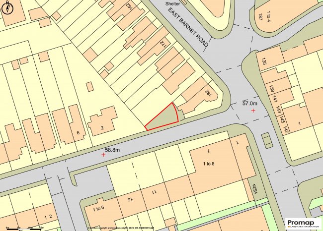 Land to the rear of 180 East Barnet Road, East Barnet,  EN4 8RD 8
