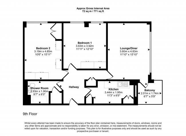 Flat 50 Elm Park House, Fulham Road, Chelsea, London SW10 9QD 8