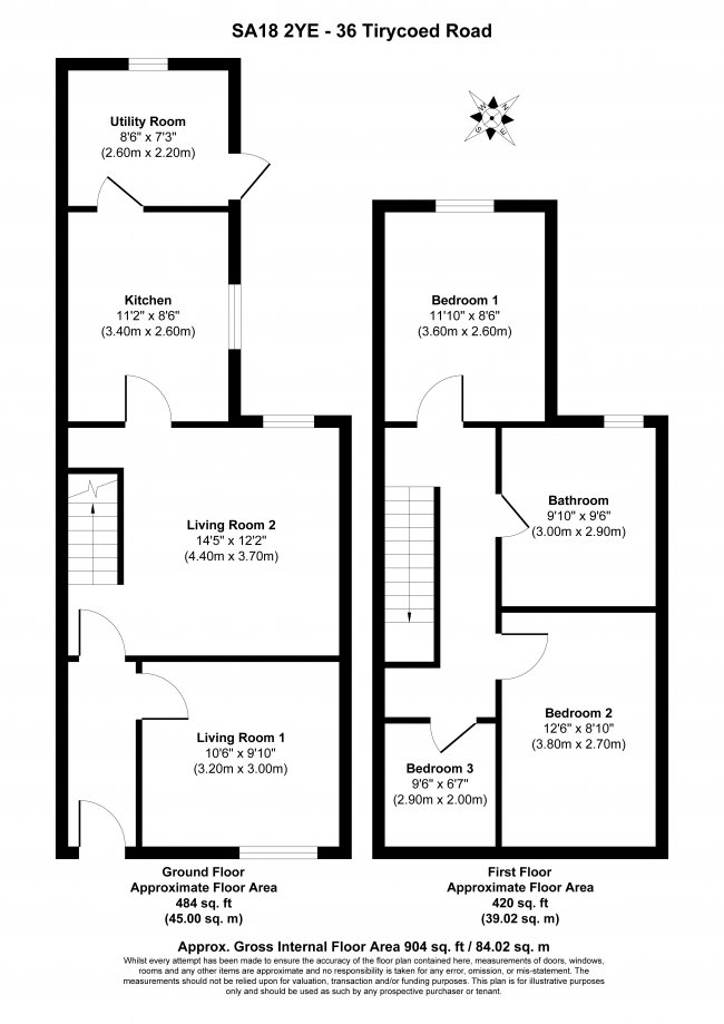 36 Tirycoed Road, Glanamman, Ammanford, Carmarthenshire, SA18 2YE 1