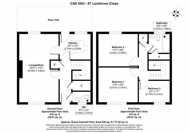 47 Lochinvar Close, Longtown, Cumbria, Carlisle, CA6 5XU 2