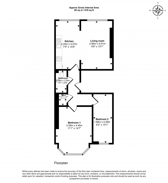 Flat 4, 445 Christchurch Road, Bournemouth BH1 4AB 6