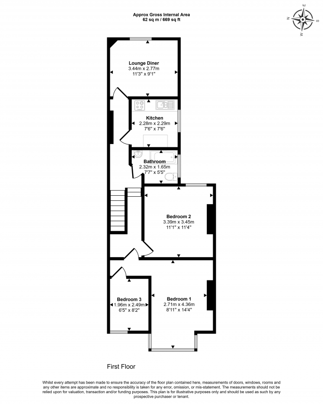Upper Flat 284, Mount Pleasant Road, Tottenham,  London, N17 6EZ 5