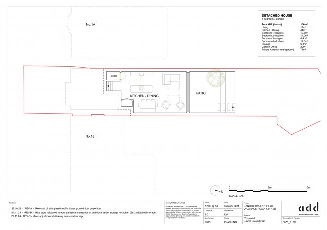 Land Between 18-20 Vicarage Road, Hampton Wick, London KT1 4ED 4