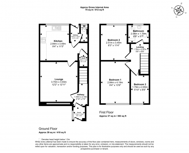 69 Chepstow Road, Bloxwich, Walsall, West Midlands, WS3 2ND 2