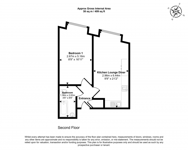 Flat 5, Lapidge House, 5 Coombe Road, Kingston upon Thames, Surrey, KT2 7AB 8