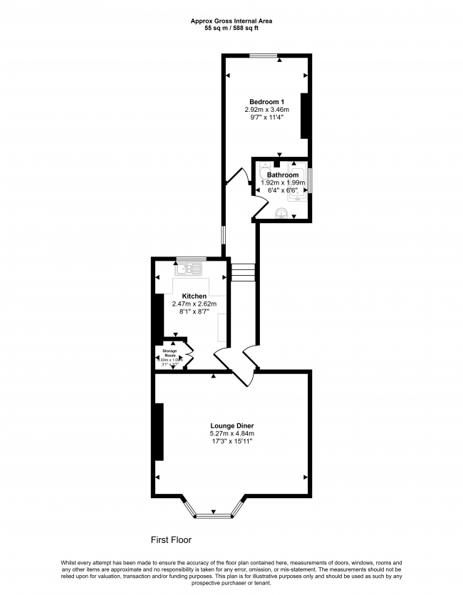 Flat B, 116 Hinton Road, Herne Hill, London, SE24 0HU 1