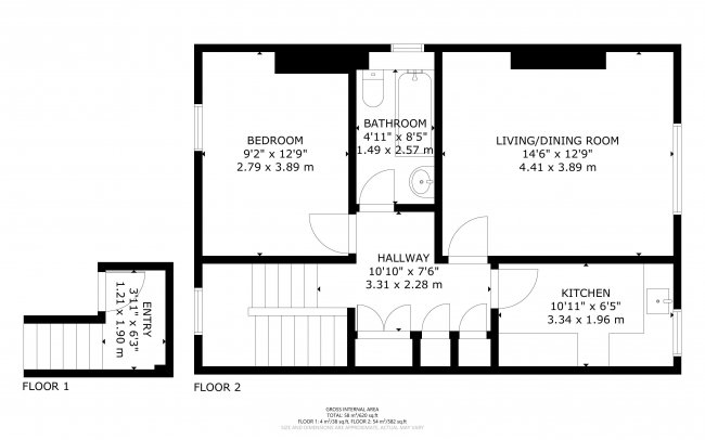 Flat 3, 21 Burlington Gardens, Acton, London, W3 6BA 7