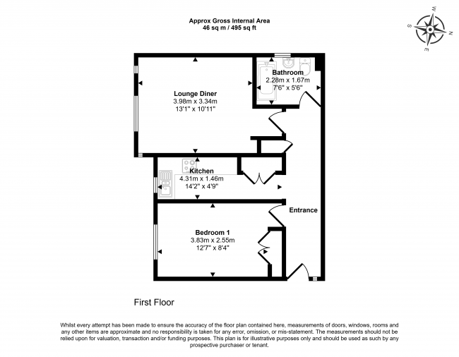 8 Sandalwood House, Longlands Road, Sidcup, Bexley, DA15 7NB 10