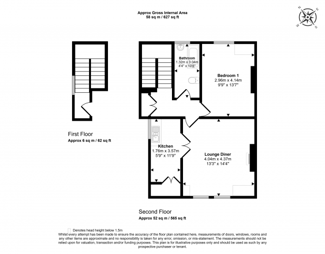 Flat C, 6 Great North Road, Highgate, London N6 4LX 7