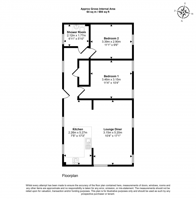 Apartment 1 Wherrys Mill, 43 Wherrys Lane, Bourne, PE10 9HQ 1