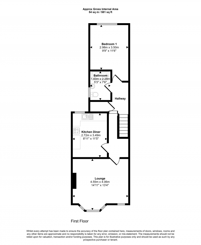 First Floor Flat, 32 Bingley Road, London E16 3JR 1