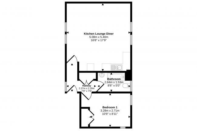 Flat 11,  22-24 Great Western Road, Westbourne Park, London W9 3NN 3