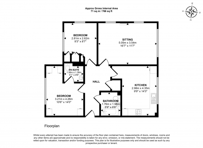 Flat 1 Kings Oak Court, RG1 4PX 1
