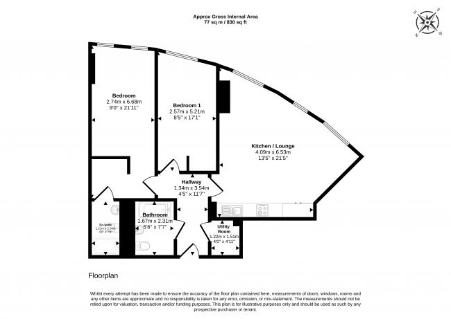 Apartment 2303, Three60 Building, 11 Silvercroft Street, Manchester, M15 4ZR 9