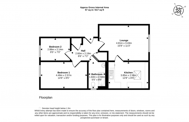 Flat 5, Crosthwaite Court, Spink Lane, Pontefract, West Yorkshire, WF8 1EB 8