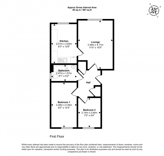 Flat 4, Crosthwaite Court, Spink Lane, Pontefract, West Yorkshire, WF8 1EB 9