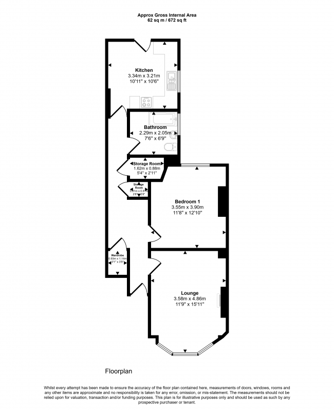 Flat A, 30 Morat Street, Stockwell, London SW9 0RP 1