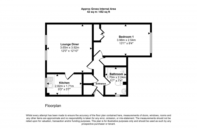 Flat 21, Mahew Court, Emmerton Road, Kempston, Bedfordshire, MK42 8QX 8