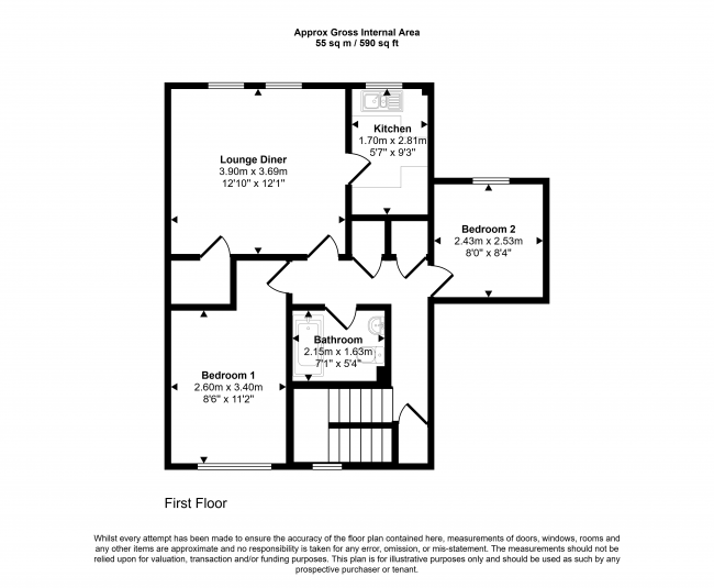 Flat 8, Mahew Court, Emmerton Road, Kempston, Bedfordshire, MK42 8QX 9